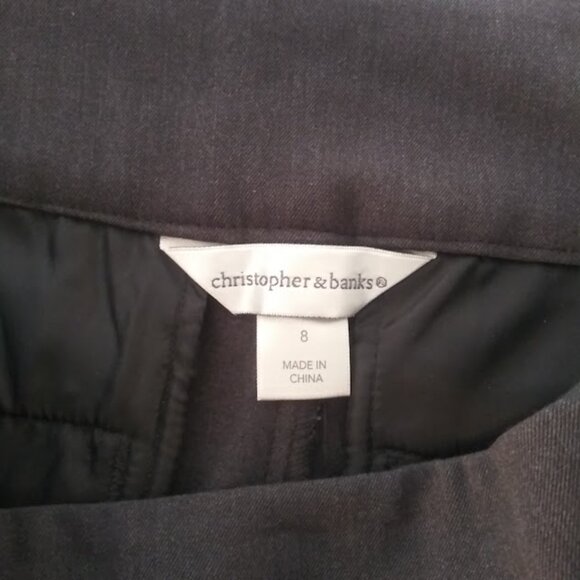Christopher & Banks women's size 8 gray dress pants - Picture 11 of 13